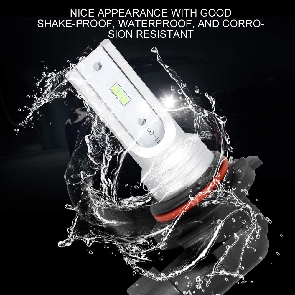 Fog Light Bulbs, 2pcs 72W 6000K White Ultra Bright Decoding Car LED Front Fog