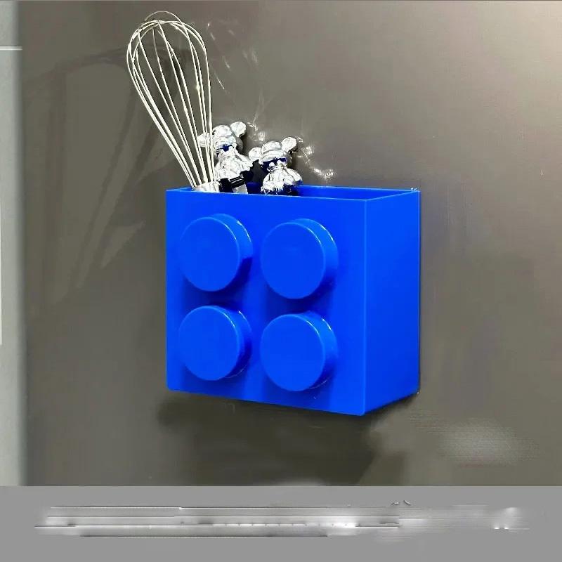 Cling Film Storage Box Refrigerator Side Storage Rack Magnetic Wall Mounted Narrow Edge Kitchen Straw