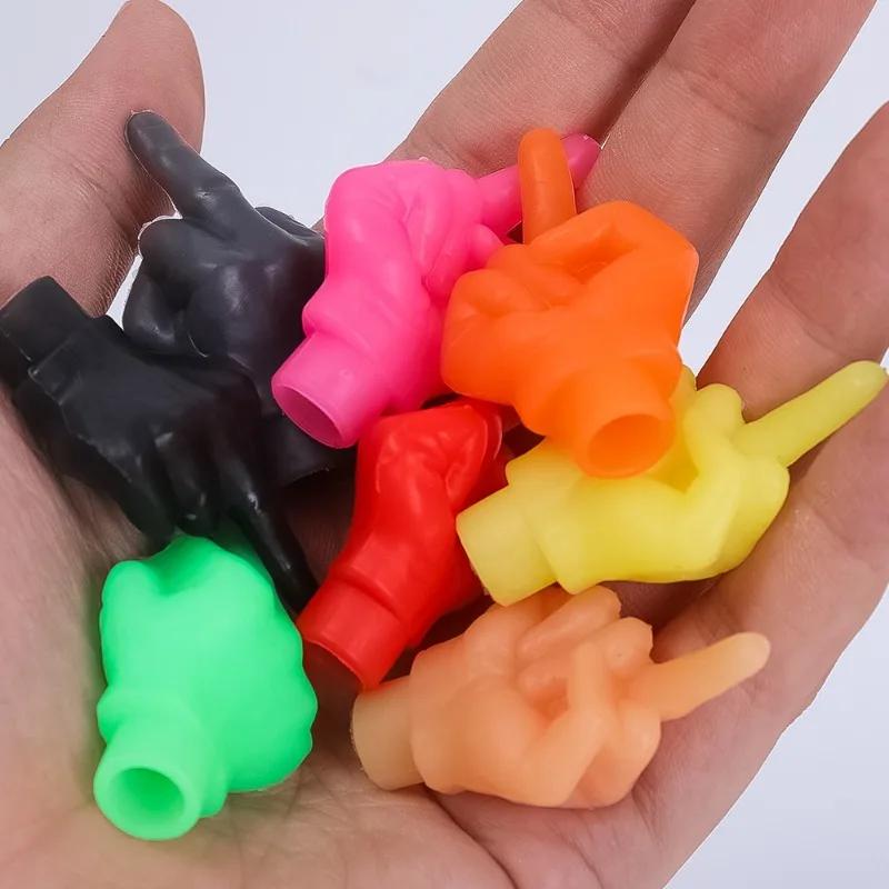 Middle Finger Tire Valve Cap Car Motorcycle Styling Decor Wheel Nozzle Dustproof Waterproof Tyre Valve Stem Caps Accessories