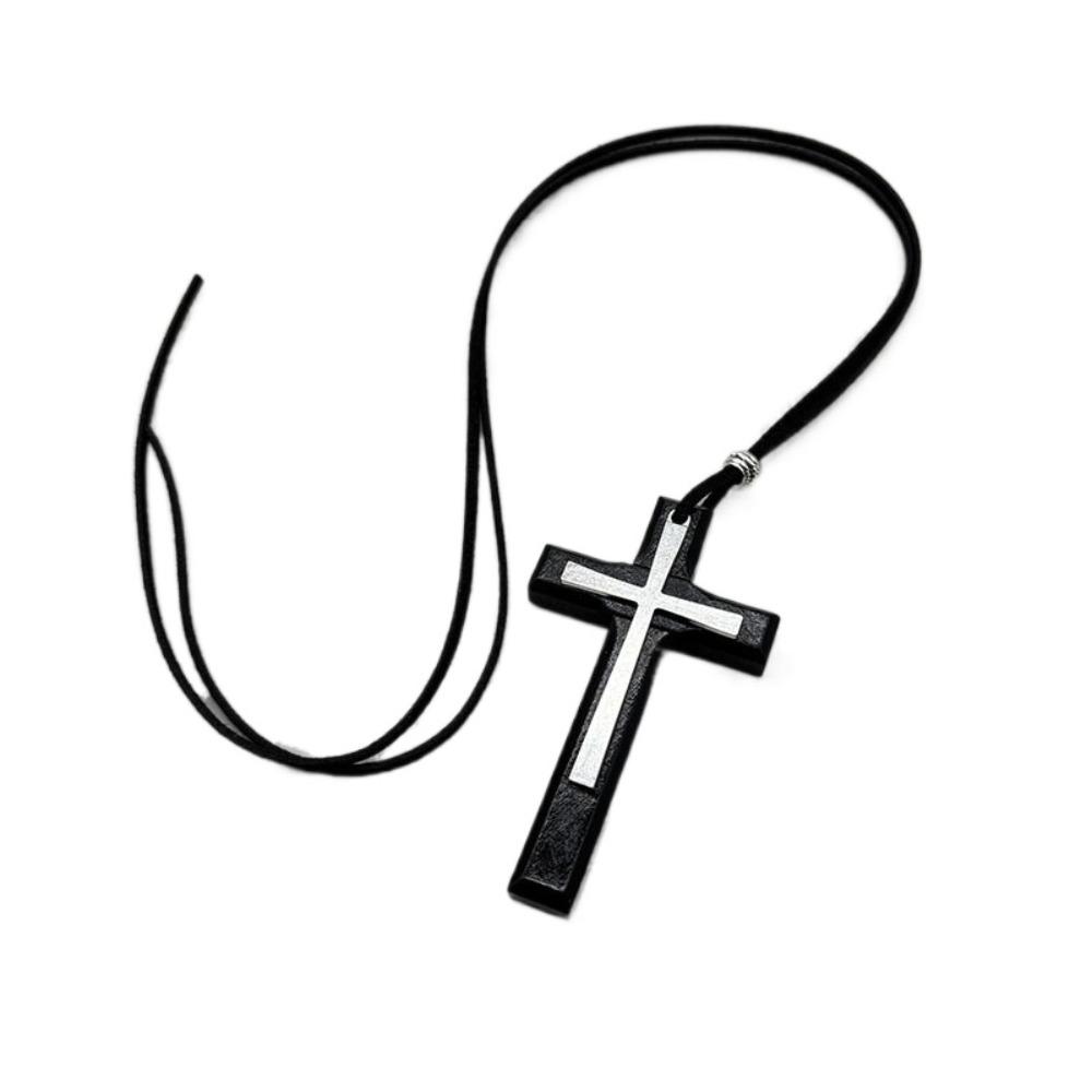 

Unisex Design Rope Choker Chain Blessing Hanging Ornaments Sweater Chain Car Interior Decor чёрный