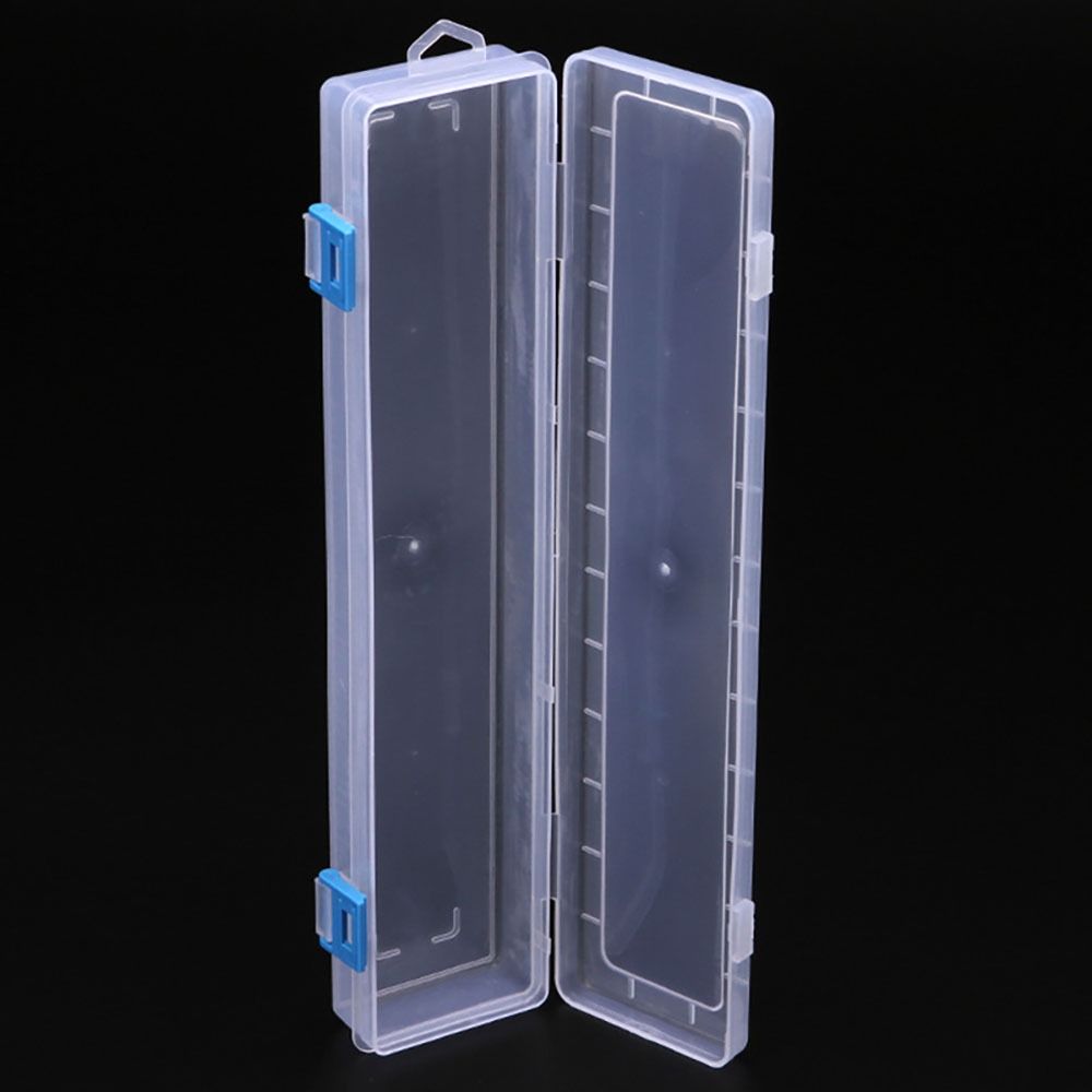 1Pcs Transparent Clear Pencil Storage Box  For Brushes Painting Pencils Watercolour Pens