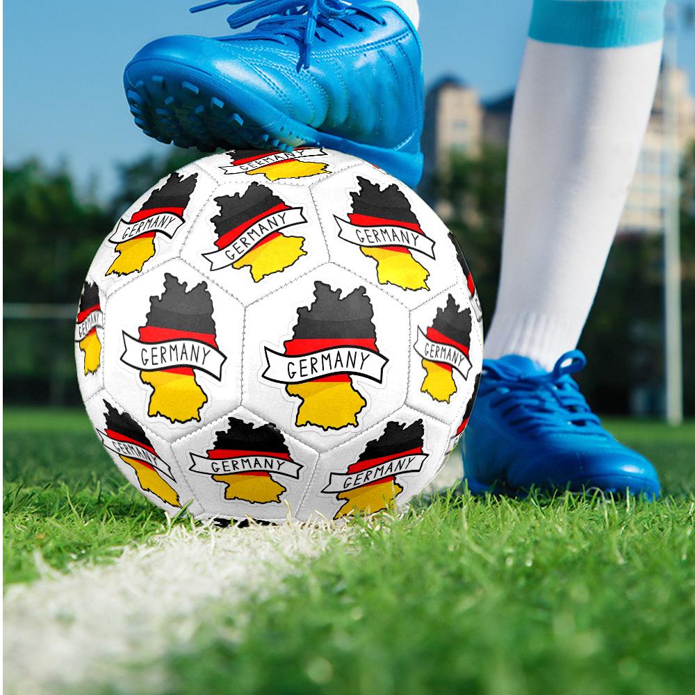Germany national football team Theme soccer ball Size 5 Soccer Ball Soft Touch Professional Training Football for Outdoor Sports