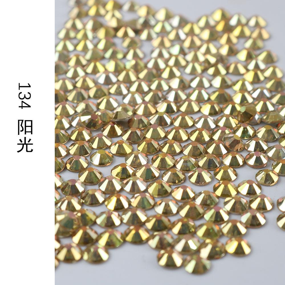 Verre Rond Strass Manucure DIY Diamant Bijoux, Accessoires Coque Téléphone Portable Autocollant Strass, Verre Cristal Fond Plat Strass Imitation Diamant