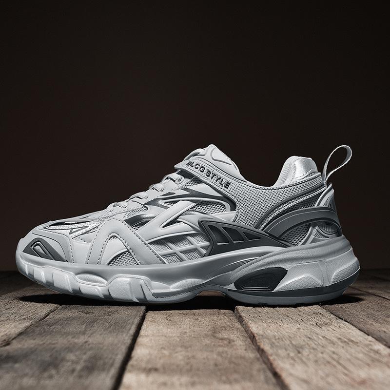 

Мода 2024 года, новые кроссовки для пар в стиле кинематики в стиле ретро, универсальные студенческие кроссовки с толстой подошвой и высокой повседневностью, кроссовки для марафона на открытом воздухе 44