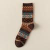Ethnic-style Socks for Women In Spring and Autumn, Retro Mid-top, Winter Warm and Casual Cotton Socks That Make You Look Slimmer