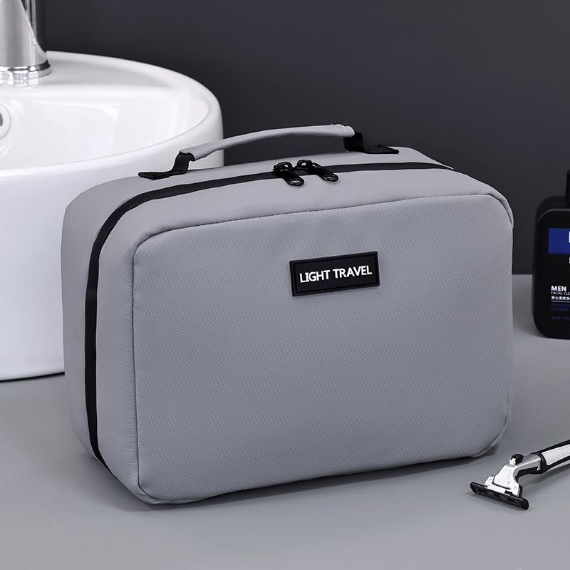 

Hanging Toiletry Bag Waterproof Large Capaci Travel Necessaire Case Cosmetic Bag for Men Women Beauty Wash Shaving Tool Pouch сірий колір