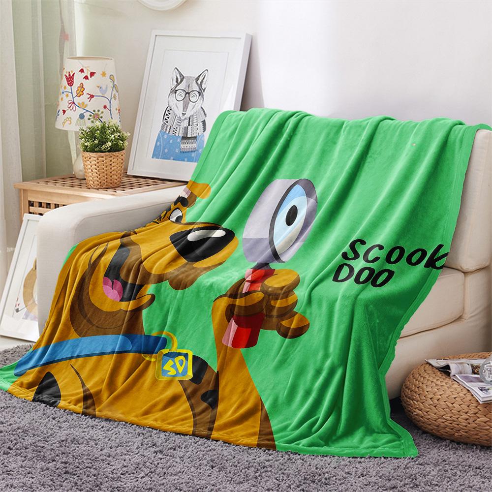 Scooby Flannel Blanket, High Quality Comfortable for All Seasons, Home Decor, Warmth and Comfort