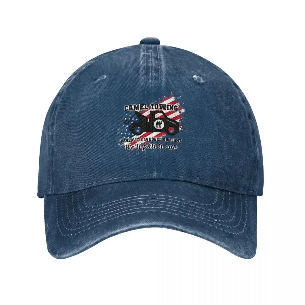 Camels Towing Unisex Style Baseball Cap Off Road Vehicle Racing Distressed Cotton Caps Hat Casual Outdoor Activities Sun Cap