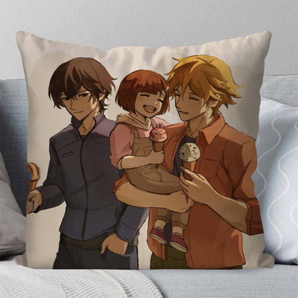 Anime BBuddy Daddies Pillow Case Fashion Square Pillowcase Bedroom Sofa Room Ins Decoration Leisure