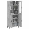 VidaXL Highboard Concrete Grey 69.5x34x180 Cm Engineered Wood 3198213