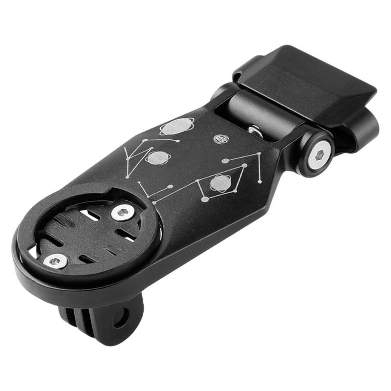 Регулируемое крепление для велокомпьютера, кронштейны-адаптеры для камеры и велофары, комбинированное крепление на руль велосипеда, легко устанавливается 1