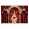 MOON.QG Valentine's Day Decoration Photo Background Candy Shop Teddy Bear Rose Soad Backdrops For Photography Studio Photozone