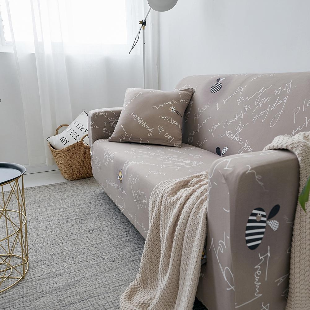 Letter Pattern Comfortable Sofa Cover Protector Slipcover Home Decor(for 2 Seat Sofa)