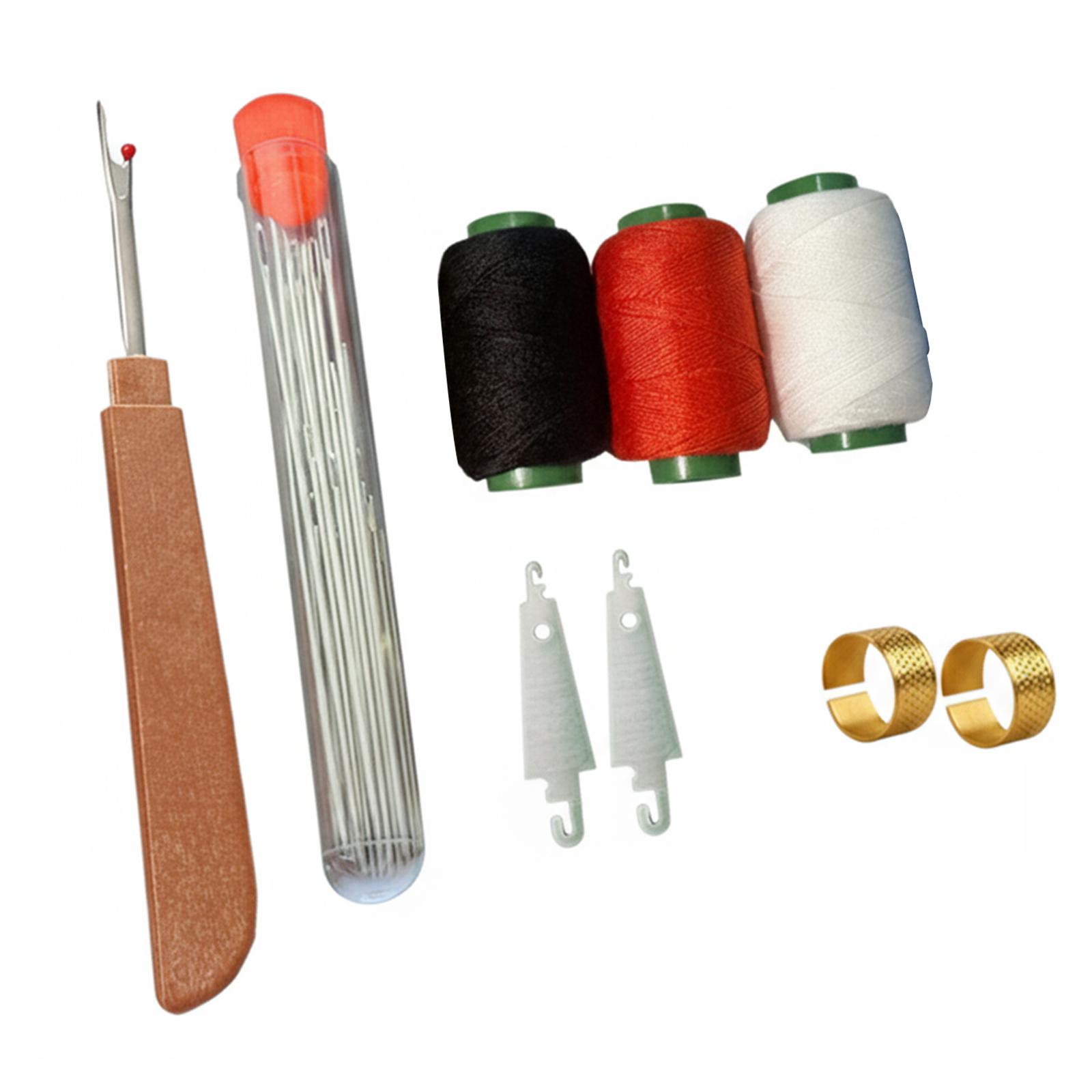 34/36Pcs Big Eye Steel Sewing Needles Kit Sewing Kit Multi-Purpose Needle and Thread Kits for Beginners Professional DIY Lovers