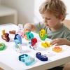 Creative Number Matching Blocks - 1-10 Number Toys Animal/Vehicle Themes Children's Number Recognition And Fine Motor Skills