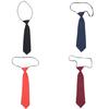 Women Solid Color Neck Tie with Adjustable Length Knot Freely Neck Tie for School Uniforms and Professional Outfit