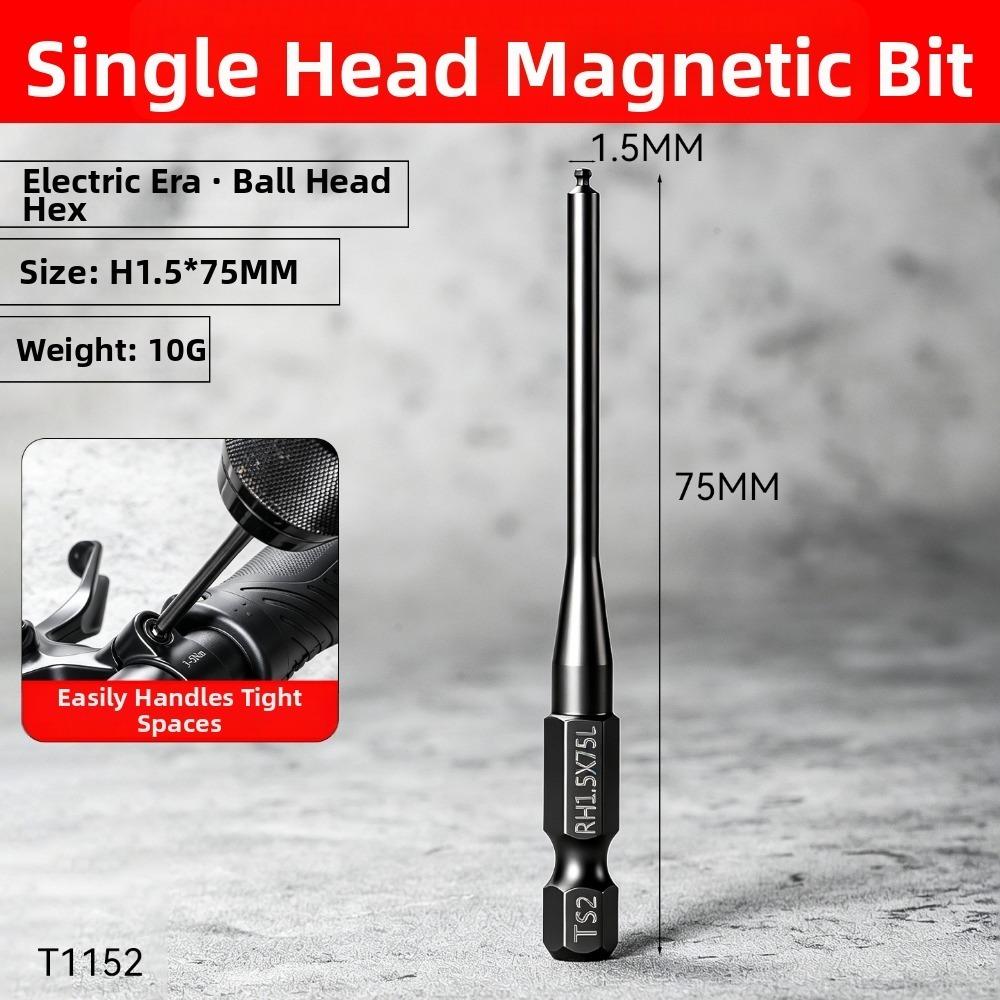 Steel Hex Screwdriver Bit Reduced Shank Magnetic Driver Bit New Power Tool Accessories