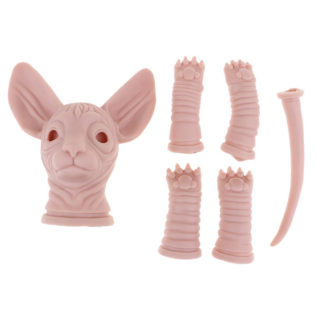 Tuzsocr Sphynx Figurine de chat zen en résine sculptée à la main pour