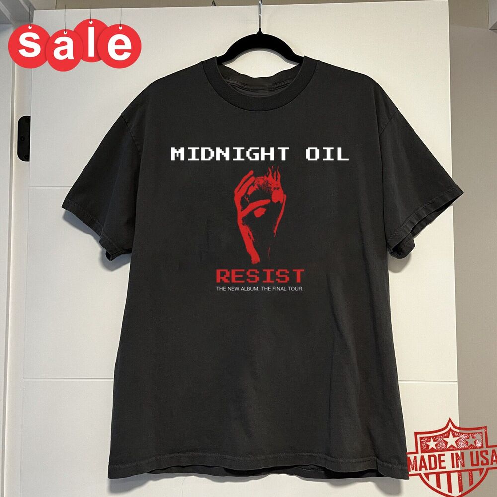Новая рубашка Midnight Oil resist Подарок для фанатов Унисекс S-5XL Футболка NI474 Унисекс Футболка XXL