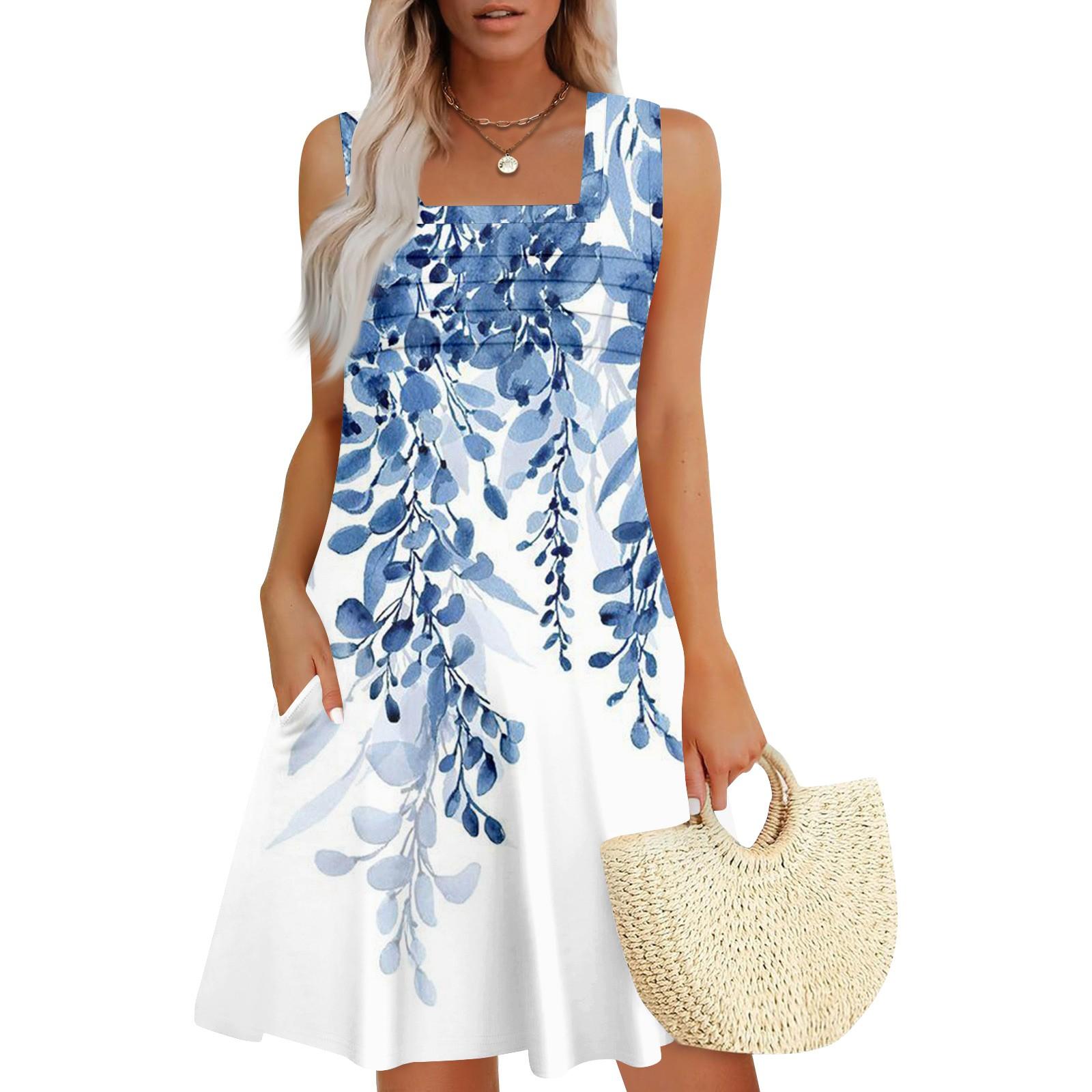 

Женские летние повседневные лепестковые узкие полосатые плиссированные однотонные платья M