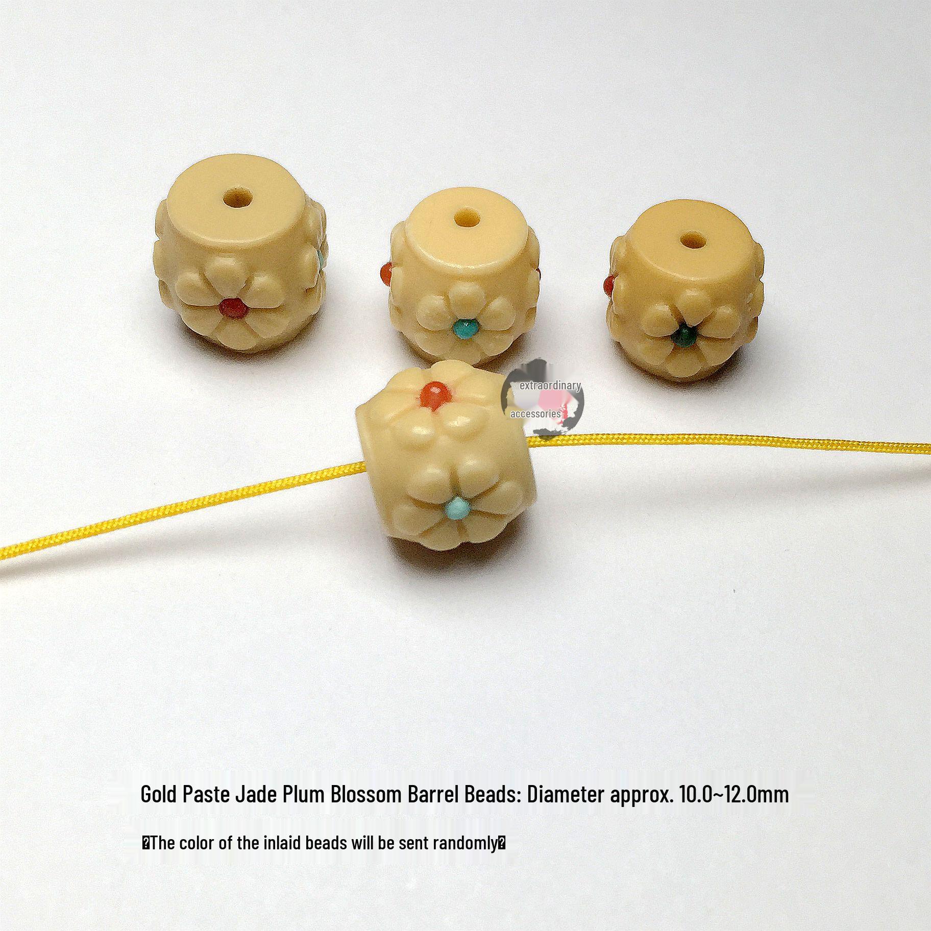 Raw Gold  Jade Spacer Beads: Star, Moon, Fish, Plum Blossom, Mermaid, Laughing Buddha for DIY Ornaments