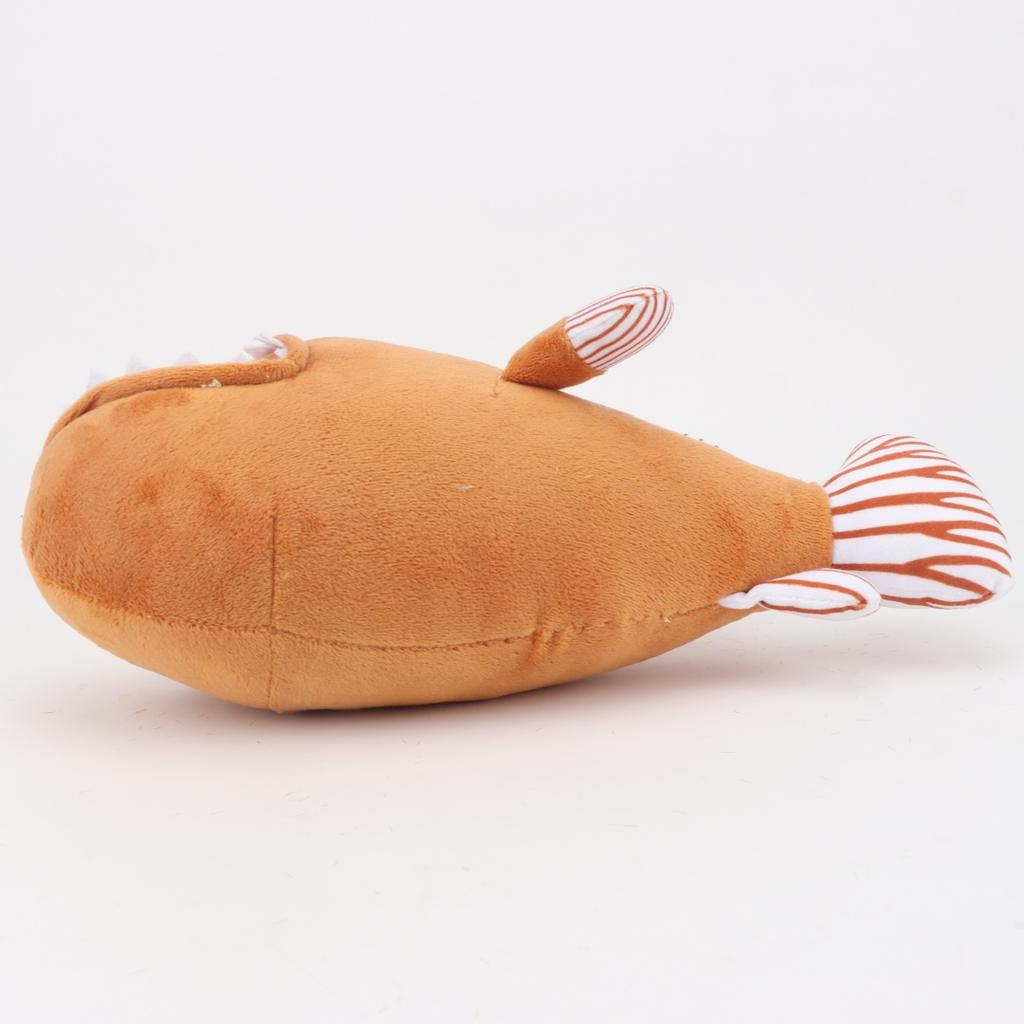 25cm/9.84in Melanocetus Johnsonii Devil Fish Lantern Fish Plush Toys Game Peripheral Dolls for Kids Birthday Xmas Gifts Home Dec