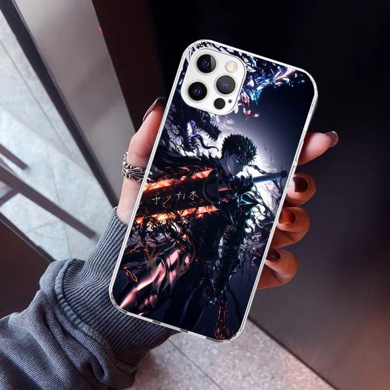 G-Guts B-Berserks Anime Phone Case For iPhone 17 Air 11 13 Mini 14 15 Plus 16 12 Pro Max 16E SE 7 8 Pattern Soft TPU Back Cover