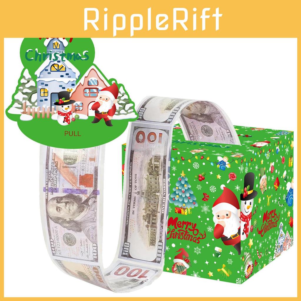 Christmas Celebration Money Box With Festive Green Santa For Event Decor And Gifting