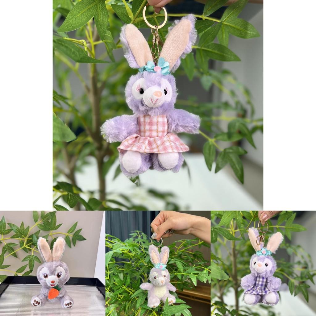 Lovely Rabbit Starry Plush Doll Keychain Vibrant Colors Perfect For Collectors