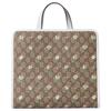 GG Supreme GG Print Design Canvas Tote Shopping Bag Women Tote Brown 605614-HAALP-9741