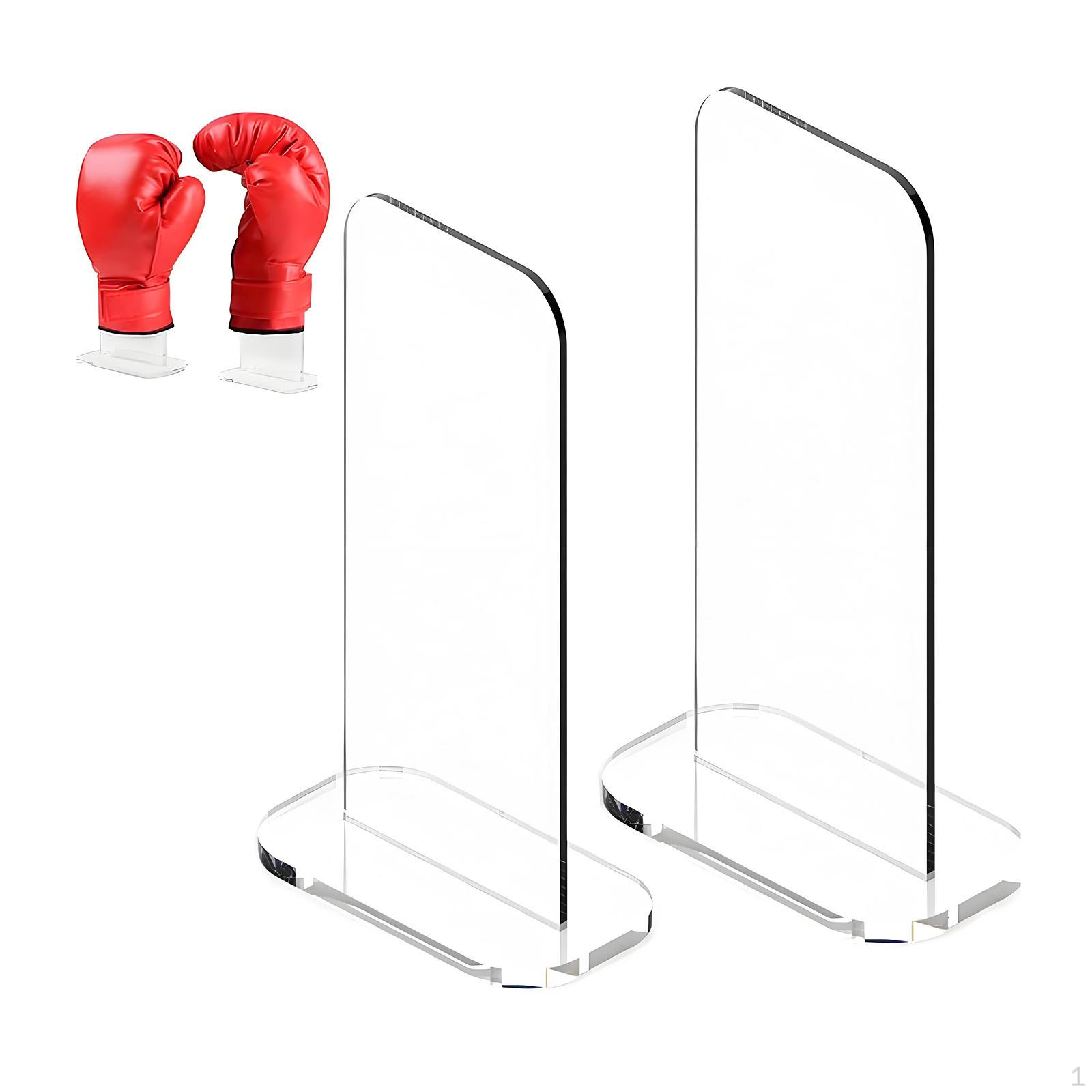 

Acrylic Glove Stand, Boxing Display Holder, Vertical Organizer for Baseball Gloves, Motorcycle Clear