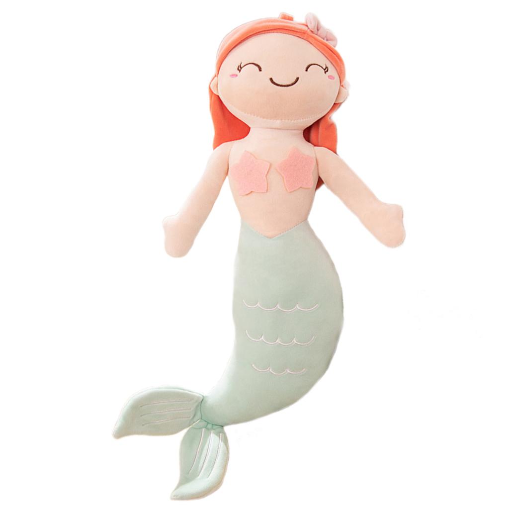 Mermaid Pillow Throwing Pad Plushes Cushions Toy for Bedroom Sofa Home Decoration Home Cushions