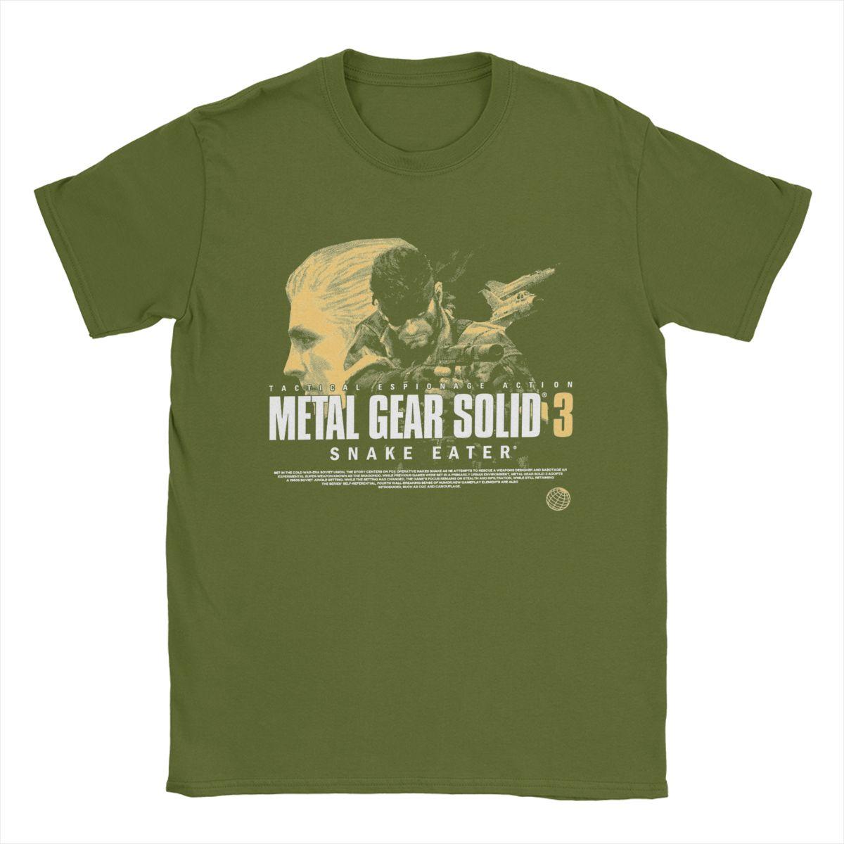 

Metal Gear Solid 3 T Shirts for Men Cotton Funny T-Shirts O Neck Tees Short Sleeve Clothing Big Size 4XL
