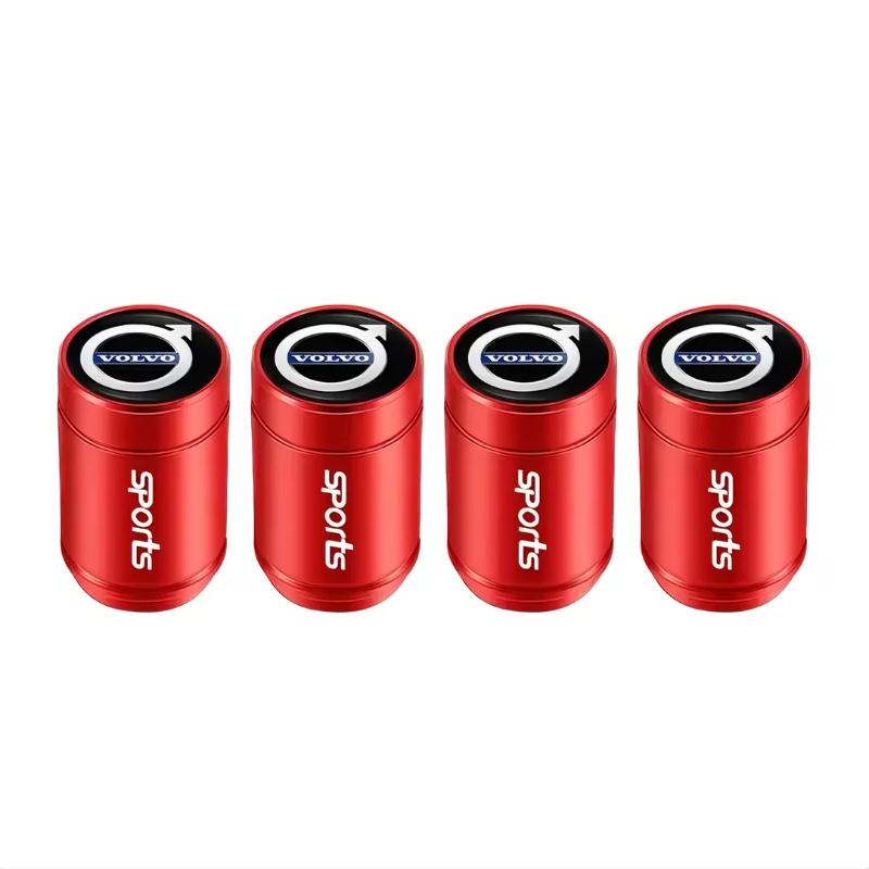 Car Tire Valve Cap Wheel Hub Sticker Tire Rim Decorative Sticker Suitable for Volvo V60 V40 Xc90 Xc40 S60 Xc60 V70 S90 V90 Xc70