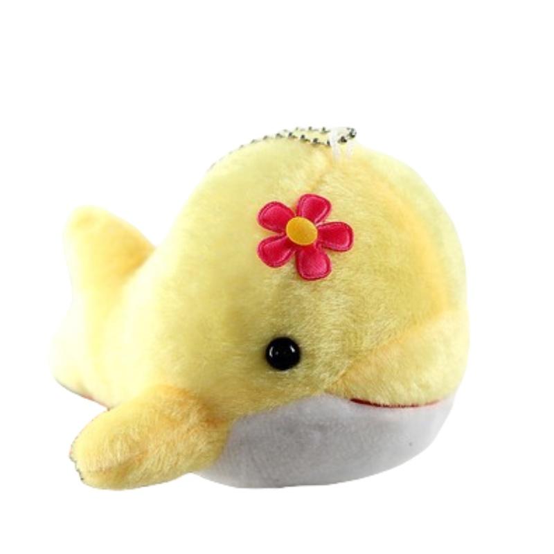 Cute Dolphin Plush Toy Whale Pendant Mini Doll For Company Events Soft Stuffed Animal Gift With Logo