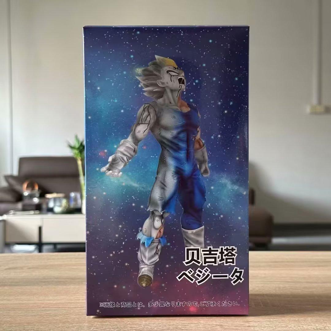 

GK Dragon Battle Damage Majin Vegeta Action Figure PVC Bejita Collection Model Аніме Self-destruct Vegeta Figures Toys with original box