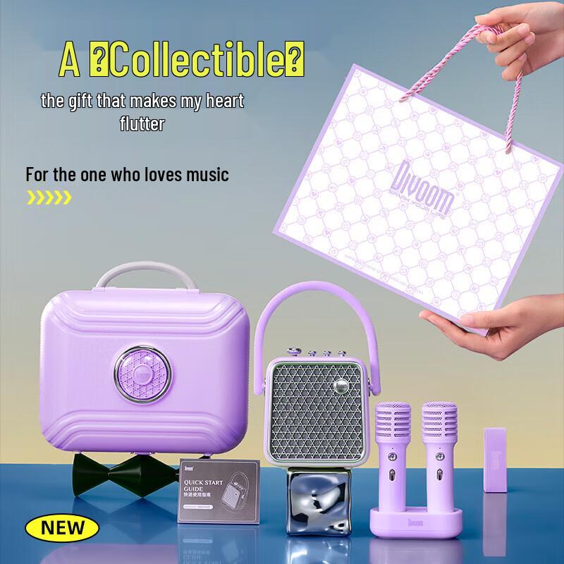 Dianyin Wireless Karaoke Speaker with Dual Microphones