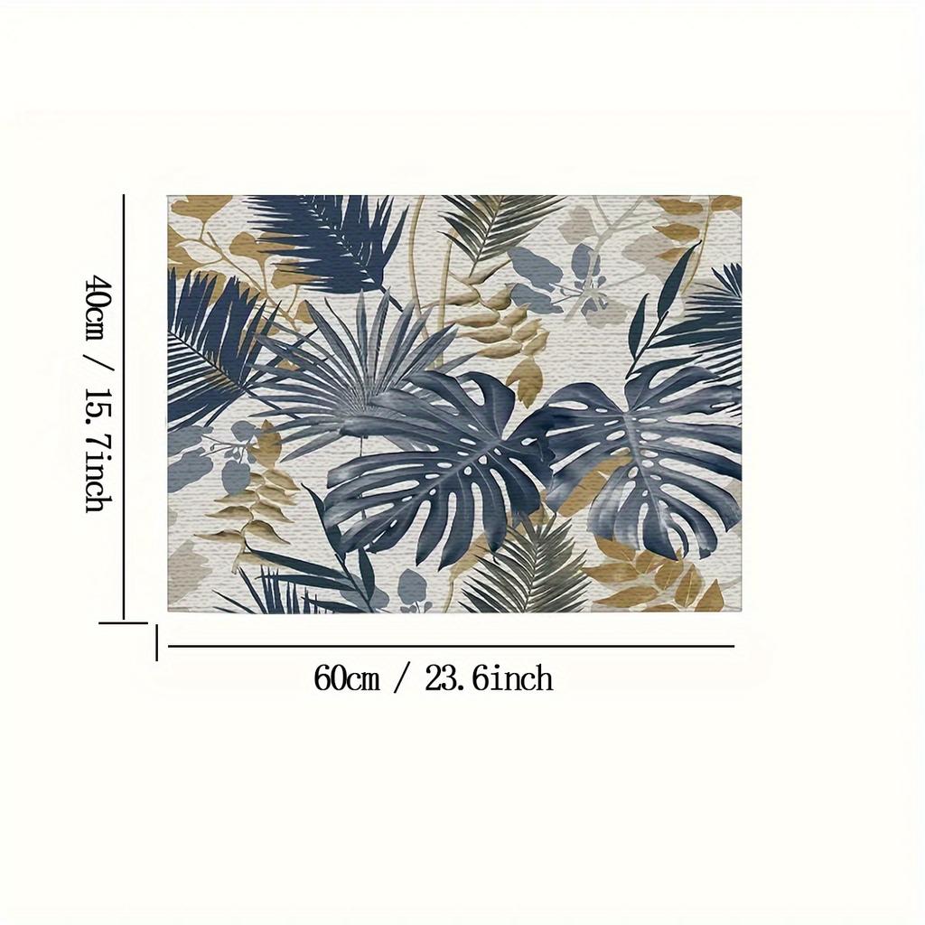 1PC Nordic Print Kitchen Mat, Anti-dirt Carpet, Entrance Mat, Bedroom, Living Room, Garden, Bathroom Floor Mat, Family Room Deco