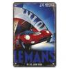 Vintage Metal Tin Signs Racing Car Plaque Decor F1 Racetrack Metal Poster Wall Art for Garage