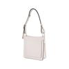 Longchamp Le Foulonné Silver Metal Zipper Closure Calfskin Hobo Bag Women Handbags White 10272HFI037