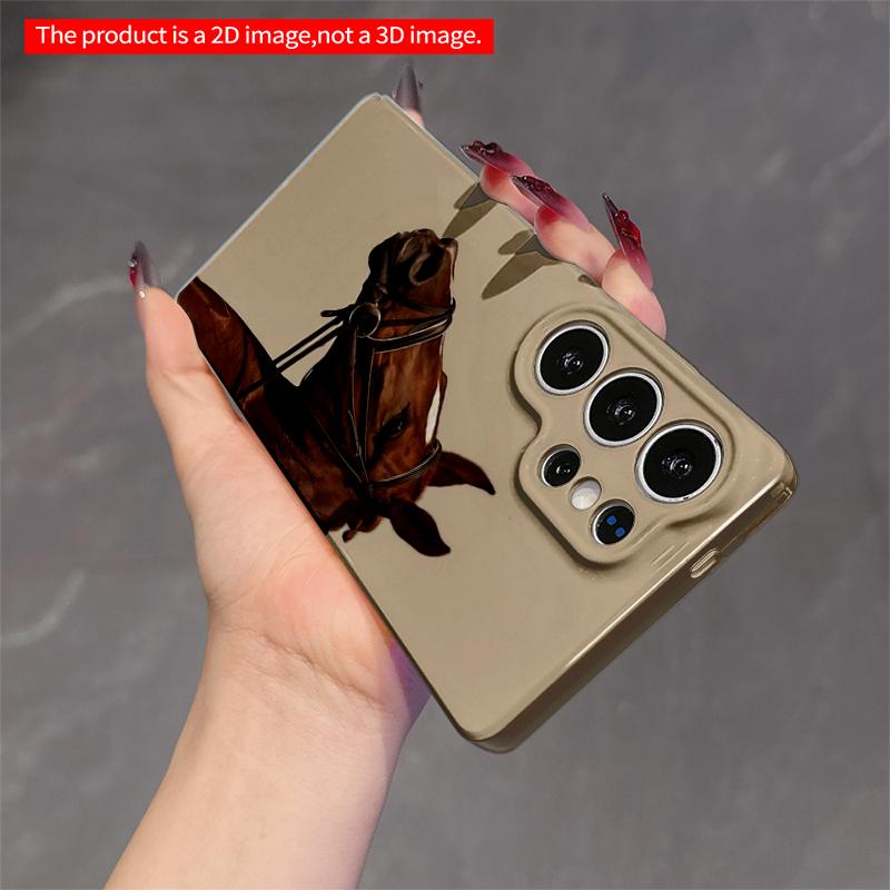 2DFlat Samsung Phone Case Brown Horse In Bridle, Elegant Side Profile Applicable To Galaxy S22 S23 S24 S25ULTRA S26 A12 A13 A14 A15 A16
