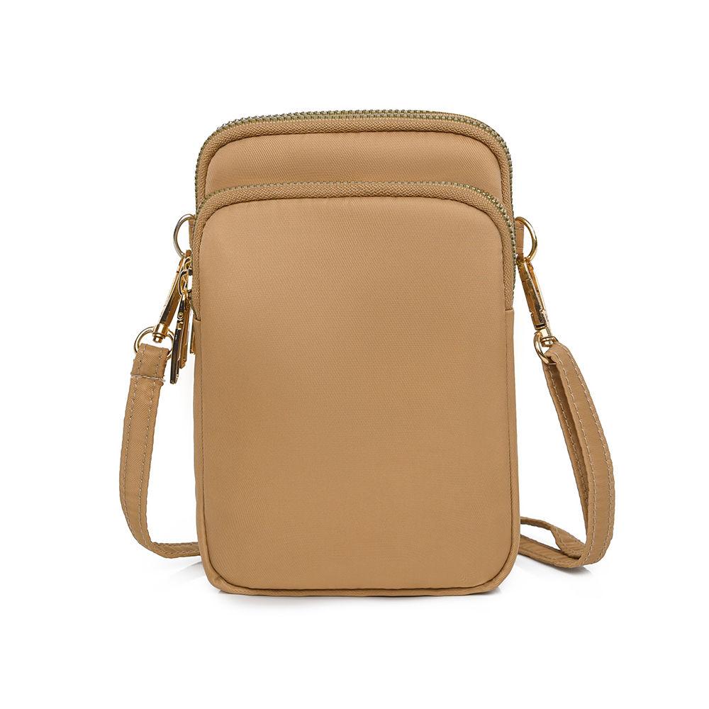 Bolsa para Celular Bolsa Transversal Feminina Mini Bolsa de Lona Versátil Estilo Vertical Ombro Único Porta-Chaves Porta-Moedas
