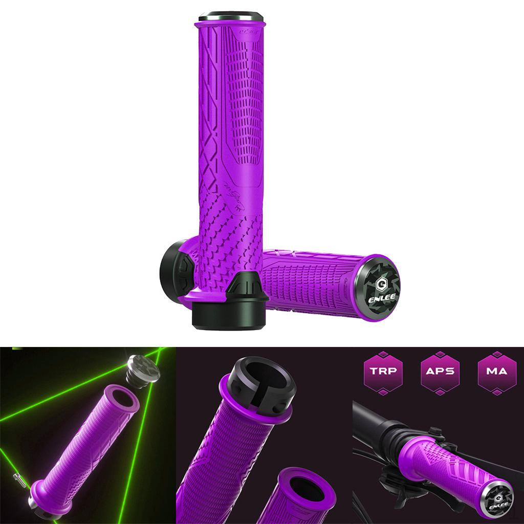 Handlebar Grips, 1 Pair Aluminum Screw Grips Lock