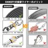 DANOFY Dog Tethering Wire Lead Cable 5mm Dog Tethering Cable with Improved Carabiner and Runner Training Lead for Outdoor Garden Suitable for and