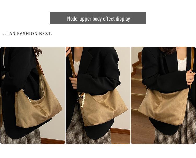 2025 Niche Retro Versatile Women's Underarm Dumpling Bag - Large Capacity Fashion Shoulder Crossbody Bag