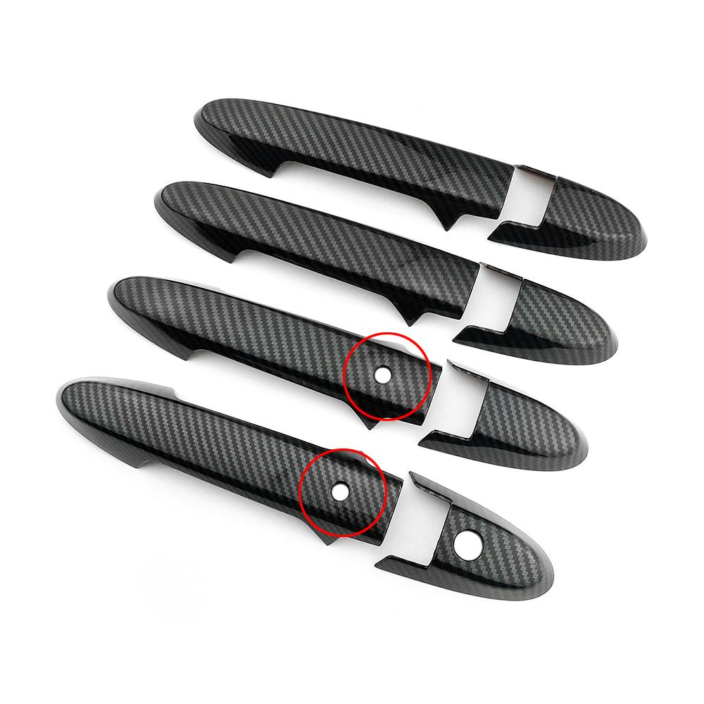 

Для Honda City GM4 GM5 GM6 2014-2020 наружная дверная ручка с карбоновым принтом, крышка дверной чаши, молдинг, рамка, рамка