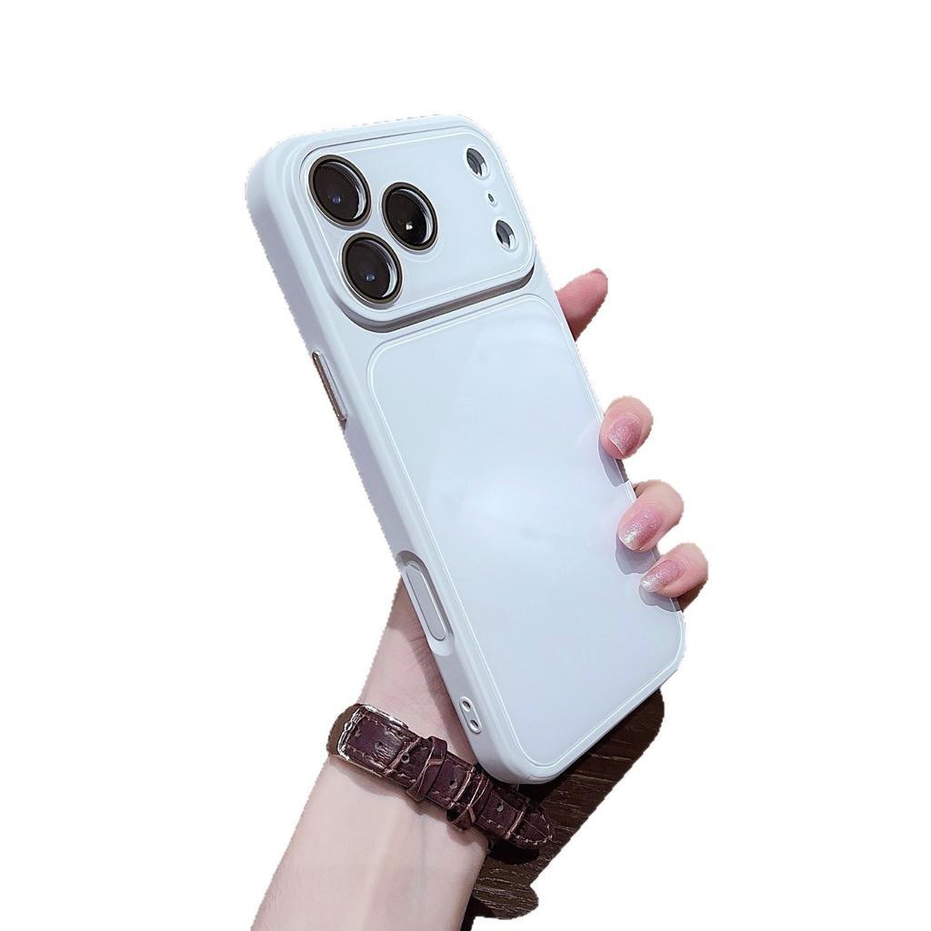 Summer Ice-feeling Large Window, Suitable for iPhone17promax Mobile Phone Case, Simple Candy-colored Apple 17 Protective Case