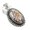 Natural Brecciated Mookaite Gemstone 925 Sterling Silver Pendant 2.36" ETC-14212