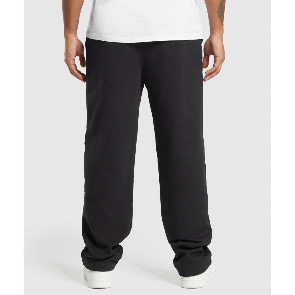 Gymshark Est 2012 Straight Leg Joggers Black A2c1v Bb2j