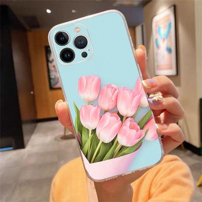 Phone Case For Iphone 17 Air 17 16 Pro Max 15 14 13 Pro Max 15 16 Pro 15Plus Tulips Flower Spring Field Red Pink Purple